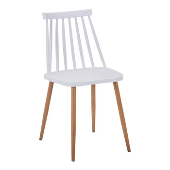 Τραπεζαρία Manka-Aurora I pakoworld σετ 5τεμ σε λευκή απόχρωση 110x80x77εκ