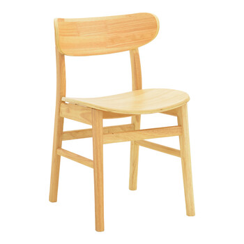 Καρέκλα Lumnia pakoworld rubberwood σε φυσική απόχρωση 46x50x76εκ 2 τμχ