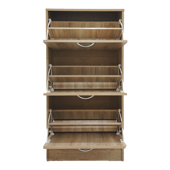 Παπουτσοθήκη Savaz pakoworld σε sonoma απόχρωση 60x24x114εκ