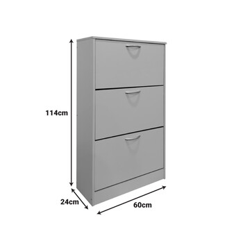 Παπουτσοθήκη Savaz pakoworld σε sonoma απόχρωση 60x24x114εκ