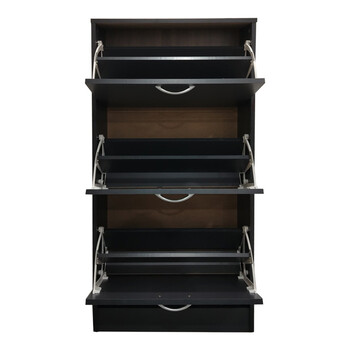 Παπουτσοθήκη Savaz pakoworld σε ανθρακί απόχρωση 60x24x114εκ