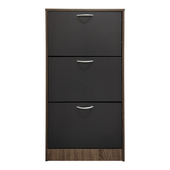 Παπουτσοθήκη Savaz pakoworld σε oak-ανθρακί απόχρωση 60x24x114εκ