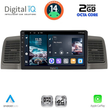 DIGITAL IQ RTG 4712GR_CPA (9inc) MULTIMEDIA TABLET for TOYOTA COROLLA mod. 2001-2006 (GREY)