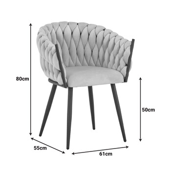 Πολυθρόνα Vivian pakoworld σάπιο μήλο βελούδο-πόδι μαύρο μέταλλο 61x55x80εκ 2 τμχ