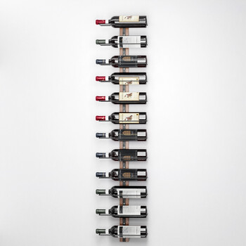 Shally Dogan  Σετ 4 Επιτοίχια Ράφια για Μπουκάλια Κρασιού για Μπαρ και Κελάρι  02839792