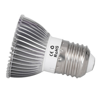 GloboStar® 85960 Grow Light Spot Full Spectrum LED Σποτ Ανάπτυξης Φυτών Θερμοκηπίου με Ντουί E27 SMD 2835 28W 120° AC230V IP20 Εσωτερικού Χώρου για Κάλυψη Επιφάνειας 0.6m x 0.6m Πλήρους Φάσματος Φωτισμού