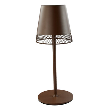 POWERTECH LED επιτραπέζιο φωτιστικό HLL-0191, ρυθμιζόμενο, επαναφορτιζόμενο, καφέ