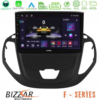 Bizzar f Series 8core Android14 4+64gb Ford Transit Courier 2015-2023 Navigation Multimedia Tablet 9" με Carplay & Android Auto u-f-Fd3002