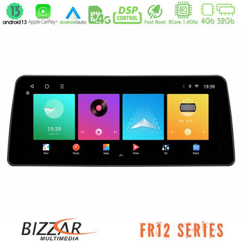 Bizzar car pad Fr12 Series Ford Transit Courier 2015-2023 8core Android 12 4+32gb Navigation Multimedia Tablet 12.3" u-Fr12-Fd3002