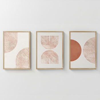 Πίνακας Chilen  pakoworld τρίπτυχος με ψηφιακή εκτύπωση και πλαίσιο 33x1.5x48εκ