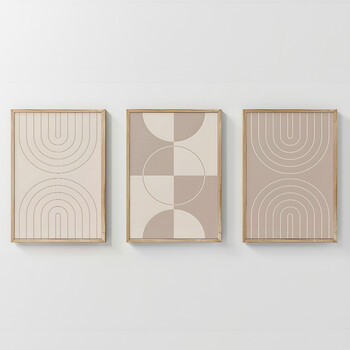 Πίνακας Zenzia  pakoworld τρίπτυχος με ψηφιακή εκτύπωση και πλαίσιο 33x1.5x48εκ