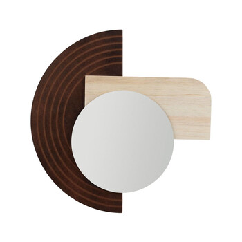 Ostaria Καθρέφτης mdf Ξύλο Σύγχρονος Φυσικός -37059