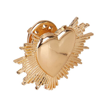 Ostaria Σετ 3 Καρφίτσες Καρδιά πολύχρωμες σε κουτί kraft -37303