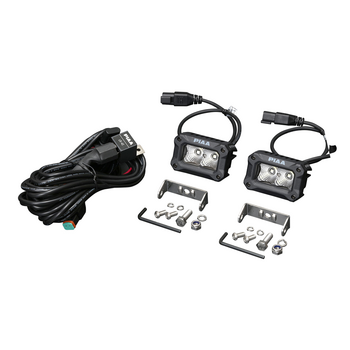 PIAA DKCL209 2000 Series Pod lamp kit 9W / 1200lm per lamp 5600K
Flood Beam
