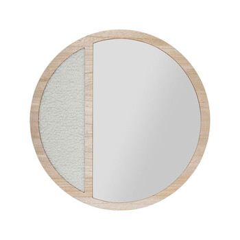 Ostaria Καθρέφτης mdf Sherpa 'Otawa' Φυσικός με Κράφτ Κουτί -36804