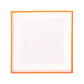 Ostaria Διακοσμητικό Τοίχου Ακρυλικό 'Love' Ροζ 14x14εκ -37557