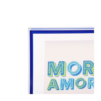 Ostaria Διακοσμητικό τοίχου Ακρυλικό 'Amore' μπλε 14x14cm -37558