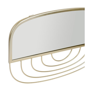Ostaria Καθρέφτης Μεταλλικός 'Vintage' Χρυσός -37061