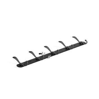 MarkAdler Κρεμάστρα Τοίχου με 15 Άγκιστρα 180 x 50 cm Host 1.3, Μαύρη 5903796012415