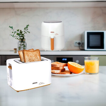 JOCCA 2-SLICE TOASTER NATURE LINE WHITE BAMBOO