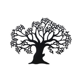 Ostaria Διακοσμητικό τοίχου μεταλλικό 'Δέντρο της ζωής' Μαύρο -34576
