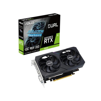 ASUS Dual -RTX3050-O8G-V2 NVIDIA GeForce RTX 3050 8 GB GDDR6 (90YV0GH6-M0NA00) (ASU90YV0GH6-M0NA00)