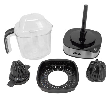JOCCA ELECTRIC JUICER WITH 1.2L JUG & BIDIRECTIONAL ROTATION 40W BLACK/SILVER