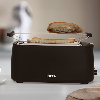 JOCCA 4 SLICE TOASTER 1200W BLACK