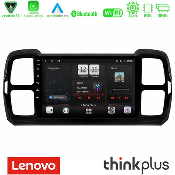 Lenovo Thinkplus Series 4core Android15 2+32gb  Citroen ds5 Aircross 2017-2021 Navigation Multimedia Tablet 9" με Carplay & Android Auto με Carplay & Android Auto u-sqz-Ct1240