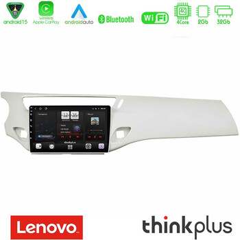 Lenovo Thinkplus Series 4core Android15 2+32gb  Citroen c3 2009-2016 Navigation Multimedia Tablet 9"  με Carplay & Android Auto (Άσπρο) u-sqz-Ct1948wh