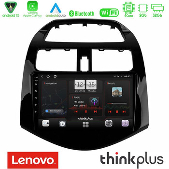 Lenovo Thinkplus Series 4core Android15 2+32gb  Chevrolet Spark 2009-2015 Navigation Multimedia Tablet 9" με Carplay & Android Auto u-sqz-Cv0683