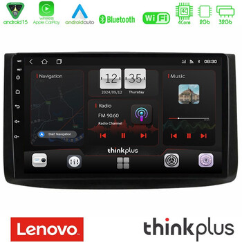 Lenovo Thinkplus Series 4core Android15 2+32gb  Chevrolet Aveo 2006-2010 Navigation Multimedia Tablet 9" με Carplay & Android Auto u-sqz-Cv0725