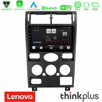 Lenovo Thinkplus Series 4core Android15 2+32gb  Ford Mondeo 2001-2004 Navigation Multimedia Tablet 9" με Carplay & Android Auto u-sqz-Fd1193