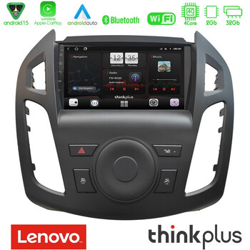 Lenovo Thinkplus Series 4core Android15 2+32gb Ford Transit Connect 2013-2018 Navigation Multimedia Tablet 9"  με Carplay & Android Auto u-sqz-Fd2854