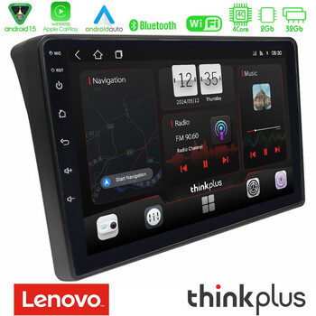 Lenovo Thinkplus Series 4core Android15 2+32gb  Fiat Ducato/citroen Jumper/peugeot Boxer Navigation Multimedia Tablet 9" με Carplay & Android Auto u-sqz-Ft483