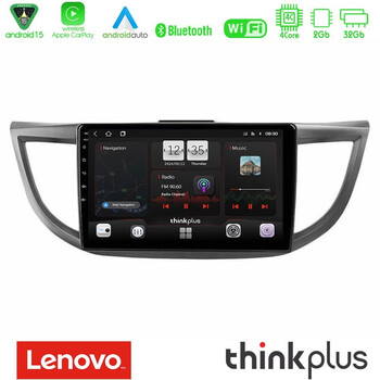 Lenovo Thinkplus Series 4core Android15 2+32gb  Honda crv 2012-2017 Navigation Multimedia Tablet 9" με Carplay & Android Auto u-sqz-Hd0012