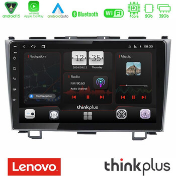 Lenovo Thinkplus Series 4core Android15 2+32gb  Honda crv Navigation Multimedia Tablet 9" με Carplay & Android Auto u-sqz-Hd0110