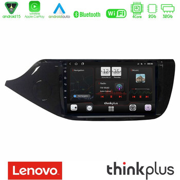 Lenovo Thinkplus Series 4core Android15 2+32gb  kia Ceed 2013-2017 Navigation Multimedia Tablet 9" με Carplay & Android Auto u-sqz-Ki0610