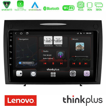 Lenovo Thinkplus Series 4core Android15 2+32gb  Mercedes slk Class Navigation Multimedia Tablet 9" με Carplay & Android Auto u-sqz-Mb0804