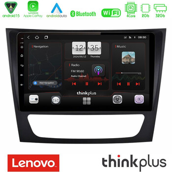 Lenovo Thinkplus Series 4core Android15 2+32gb  Mercedes e Class / cls Class Navigation Multimedia Tablet 9" με Carplay & Android Auto u-sqz-Mb0760