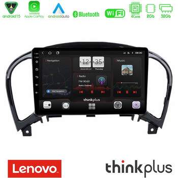 Lenovo Thinkplus Series 4core Android15 2+32gb  Nissan Juke Navigation Multimedia Tablet 9" με Carplay & Android Auto u-sqz-Ns0755
