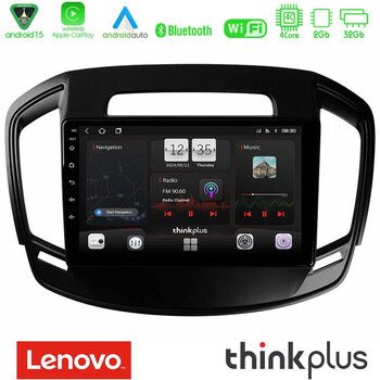 Lenovo Thinkplus Series 4core Android15 2+32gb  Opel Insignia 2014-2017 Navigation Multimedia Tablet 9" με Carplay & Android Auto u-sqz-Op0064