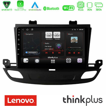 Lenovo Thinkplus Series 4core Android15 2+32gb  Opel Insignia 2 2017-2020 Navigation Multimedia Tablet 9"  με Carplay & Android Auto u-sqz-Op1402