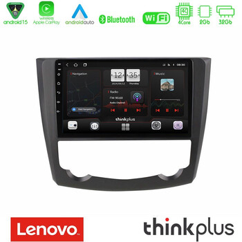 Lenovo Thinkplus Series 4core Android15 2+32gb  Renault Kadjar Navigation Multimedia Tablet 9" με Carplay & Android Auto u-sqz-Rn0218