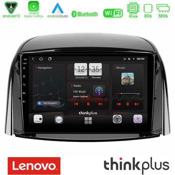 Lenovo Thinkplus Series 4core Android15 2+32gb  Renault Koleos 2007-2015 Navigation Multimedia Tablet 9" με Carplay & Android Auto u-sqz-Rn0440