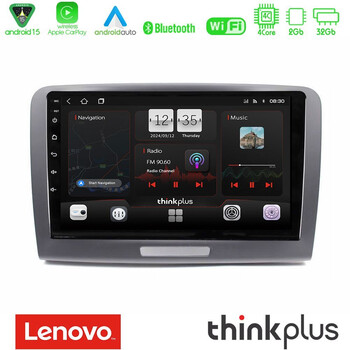 Lenovo Thinkplus Series 4core Android15 2+32gb  Skoda Superb 2008-2015 Navigation Multimedia Tablet 9" με Carplay & Android Auto u-sqz-Sk1069