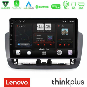 Lenovo Thinkplus Series 4core Android15 2+32gb  Seat Ibiza 2012-2015 Navigation Multimedia Tablet 9" με Carplay & Android Auto u-sqz-St1832