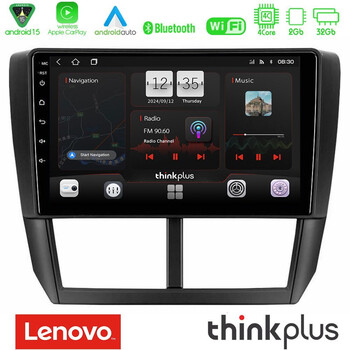 Lenovo Thinkplus Series 4core Android15 2+32gb  Subaru Forester Navigation Multimedia Tablet 9" με Carplay & Android Auto u-sqz-Su0299