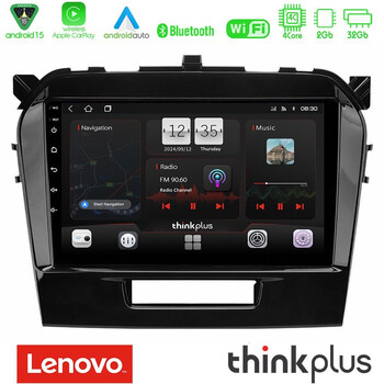 Lenovo Thinkplus Series 4core Android15 2+32gb  Suzuki Vitara 2015-2021 Navigation Multimedia Tablet 9" με Carplay & Android Auto u-sqz-Sz0162