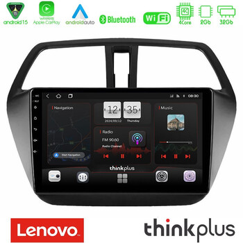 Lenovo Thinkplus Series 4core Android15 2+32gb  Suzuki sx4 s-Cross Navigation Multimedia Tablet 9" με Carplay & Android Auto u-sqz-Sz578